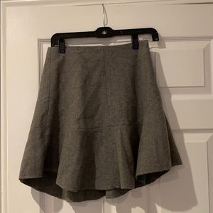 NWT gray Madewell flared mini skirt